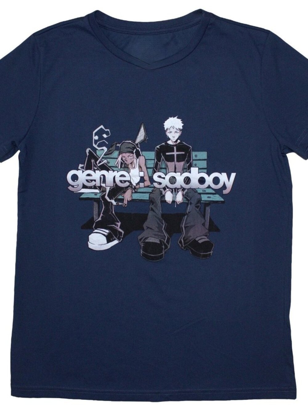 Genre Sadboy Anime Bench Graphic Streetwear T shirt
